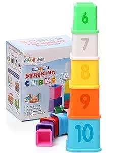 Intelliskills Premium Stacking & Sequencing Cubes Toy | Activity ...