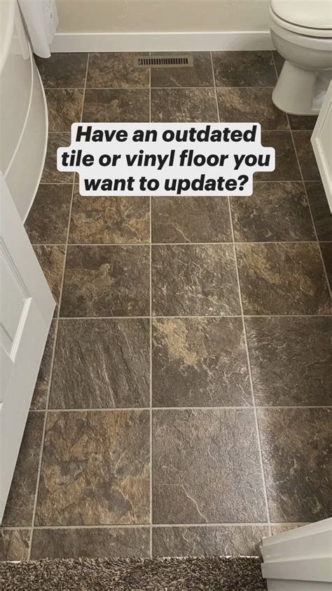 How to Paint a Tile Floor to Mimic Stone | Tile floor, Painting ...