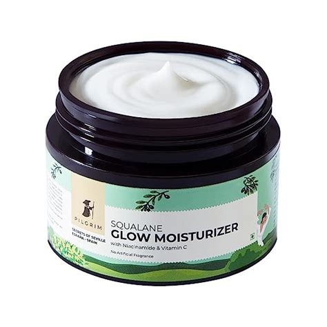 Pilgrim Squalane (Plant) Glow Moisturizer Cream For Face With ...