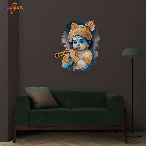 Little Krishna neon sign artwork – acrylicsheetsindia