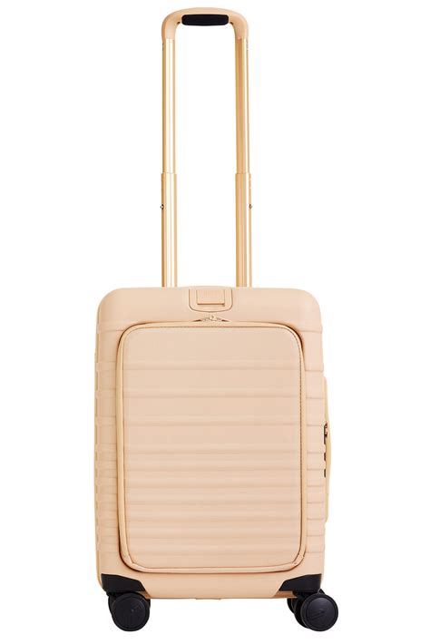 BEIS The Front Pocket Carry-On Roller in Beige | REVOLVE