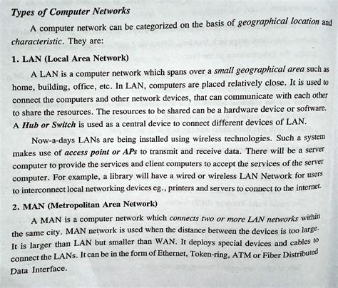 Type of computer network - Types of Computer Networks A computer ...