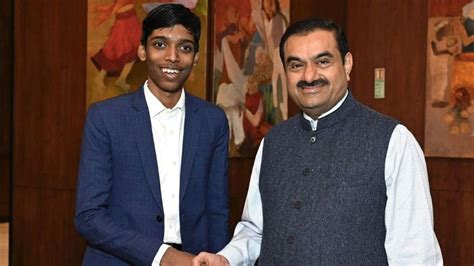 Praggnanandhaa enters into a long term sponsorship agreement with Adani ...