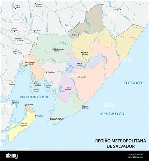 Where Is Salvador Brazil Salvador Bahia Map Urban Climatic Map Of