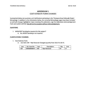 68+ Free Editable Cost Estimate Templates in MS Word [DOC] | pdfFiller