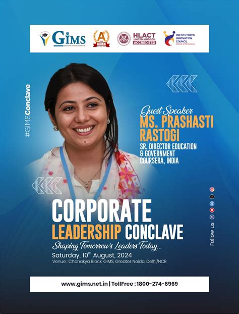 Corporate Leadership Conclave with Ms. Prashasti Rastogi | Best PGDM ...