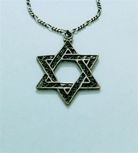Star of David Necklace, Silver, filigree designer pendant, jewish ...