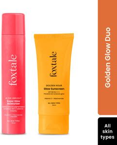 Foxtale Daily Glow Duo | Vitamin C Moisturizer + SPF 50 Glow Sunscreen ...