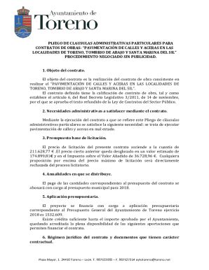 Completable En línea Pavimentacin de calles en Toreno, Santa Marina del ...