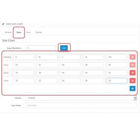 Image result for Free Custom Size Chart Generator