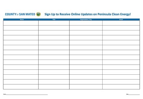 30 Best Email Sign Up Sheet Templates (Word/Excel)