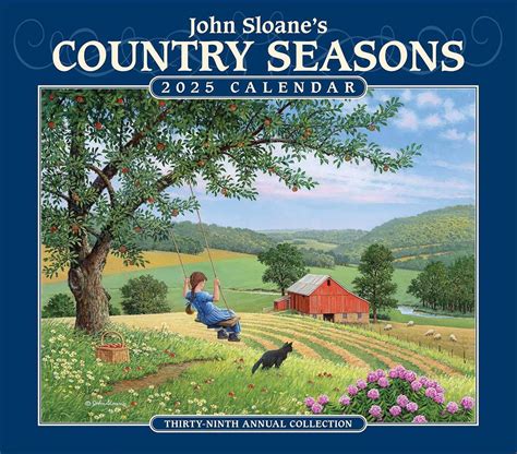 John Sloane's Country Seasons® 2025 Deluxe Wall Calendar – John Sloane Art