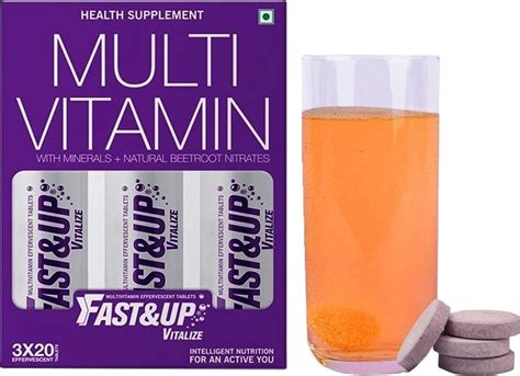 Buy FAST&UP VITALIZE MULTIVITAMIN FOR MEN & WOMEN-21 VITAL VITAMINS ...