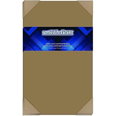 ThunderBoltPaper Chipboard - 4 Sheets 8.5x14 Inch 60pt Thick Weight ...