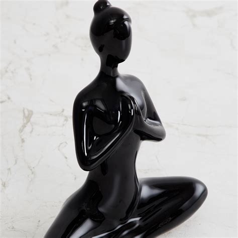 Buy Brighton Ceramic Meditation Figurine from Home Centre at just INR 799.0