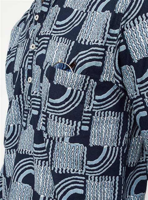 Buy Men Abstract Printed Full Sleeves Kurta Online at just Rs. 899.0 ...