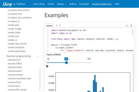 Python Shinylive 的图像结果