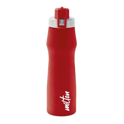 MILTON Stainless Steel Water Bottle, 940ml, Set of 1, Red : Amazon.in ...