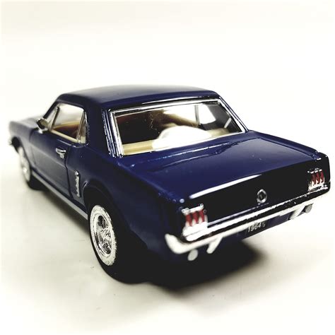 Buy Kinsmart Ford Mustang 1964 1/2 Navy Blue Hardtop 1/36 Scale Diecast ...
