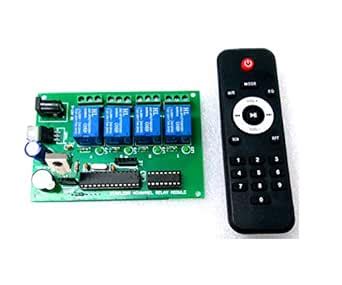 INSIGNIA LABS - WIRELESS IR 4 CHANNEL REMOTE CONTROL RELAY BOARD MODULE ...