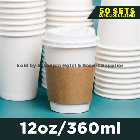 12 oz disposable coffee cups with 2025 lids