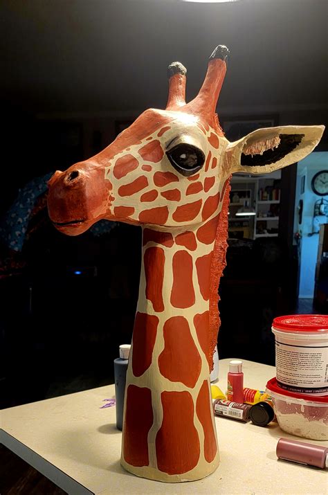 Papier Mache Giraffe Bust at Rose Braddon blog