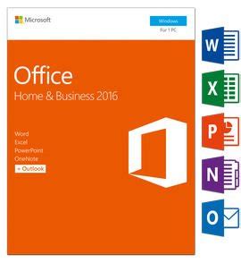 Microsoft Office Home and Business 2016 for Windows 7, 8, 10 (32Bit ...
