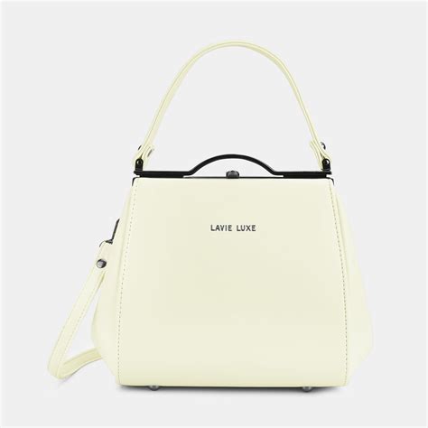 Lavie Luxe Fluff Frame Offwhite Medium Women's Framed Bag – Lavie World