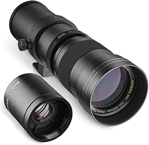 Opteka 420-1600mm f/8.3 HD Telephoto Zoom Lens for Nikon D4s D4 D3x Df ...