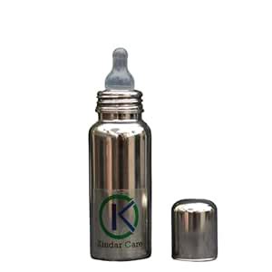 Buy KINDAR CARE Baby Premium Steel Feeding Bottle with Advanced Anti ...