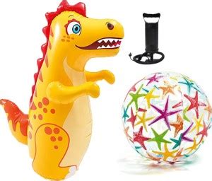 Toyland Dragon Shape 3-D Punching Hit Me Bag Inflatable And Air Filing ...