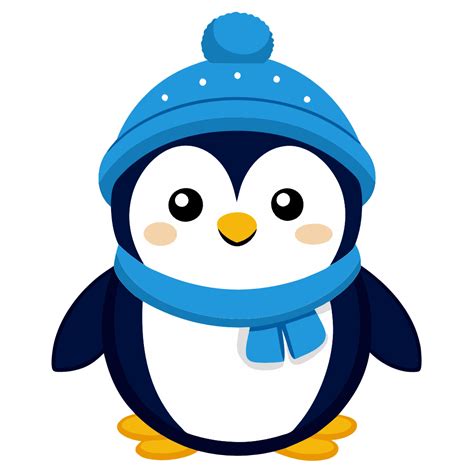 Cute Penguin Winter Clipart - Free Png, Svg, Vector Images | Neoclipart ...