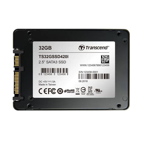 TS32GSSD420I Transcend | Transcend SSD420 2.5 inch 32 GB Internal SSD ...
