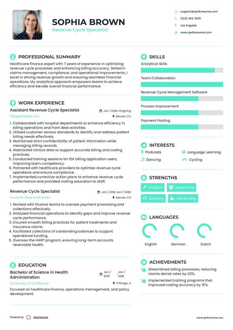 10+ Revenue Cycle Specialist Resume Samples & Templates for 2025