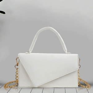 Kinky White Sling Bag Stylish Fancy Design Shoulder Crossbody Gold ...