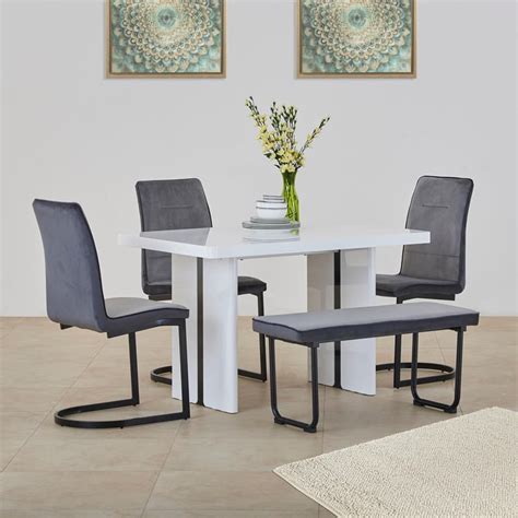 Buy Polaris 4-Seater Dining Table - White from Home Centre at just INR ...