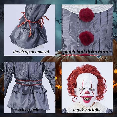 Carnival Costume 2026 Burlesque Clown Pennywise Carnival Cosplay ...