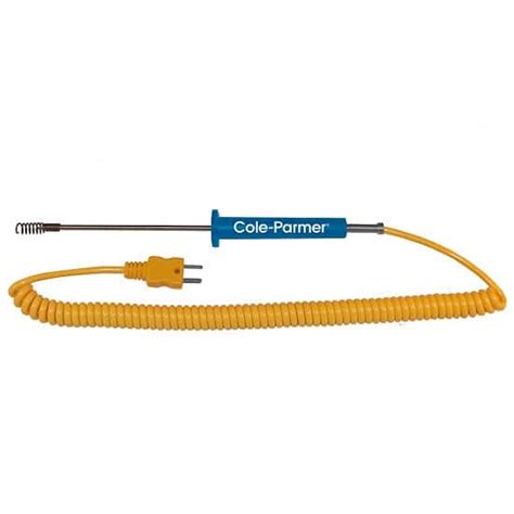 Cole-Parmer Compact Air /Gas Thermocouple Probe, 5" L, Exposed; Type K ...