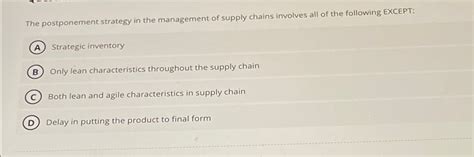 Postponement Manufacturing Strategy 的图像结果