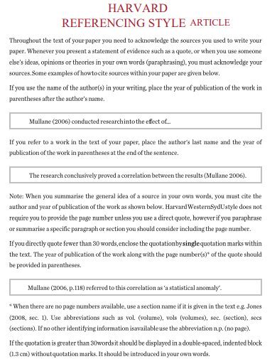 Image result for Harvard Reference in Text