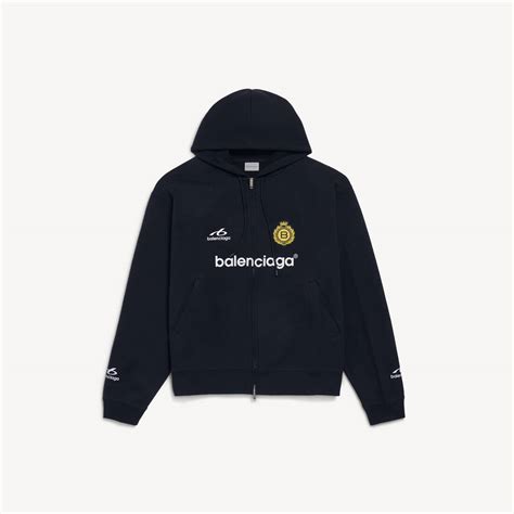 Soccer oversized zip-up hoodie