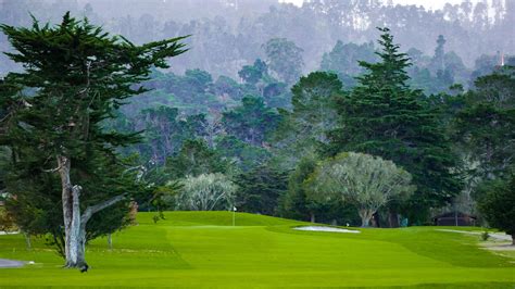 Par 5 first hole at Del Monte Golf Course in Monterey, CA. One of ...