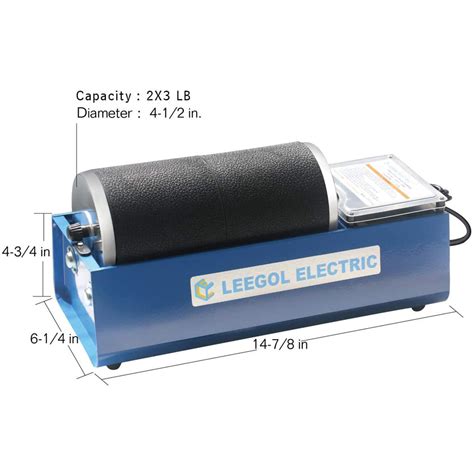 Leegol Electric Rotary Rock Tumbler Double Drum 6LB Lapidary Polisher ...
