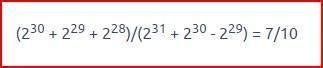 27. On simplifying (2 ^ 30 + 2 ^ 29)/(2 ^ 31 - 2 ^ 30) we get - Brainly.in