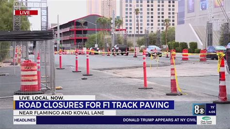 Paving, road work starts on Las Vegas roads as city prepares for F1 ...