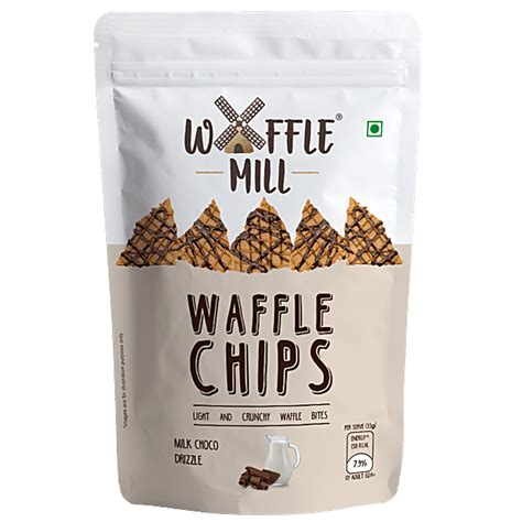 Buy Waffle Mill Waffle Chips - Milk Choco Drizzle Online at Best Price ...