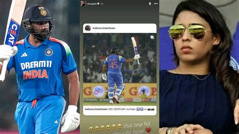 Ritika Sajdeh's Instagram Post Goes Viral After Rohit Sharma's Record ...