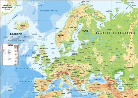 Europe High-resolution Map - Guide of the World