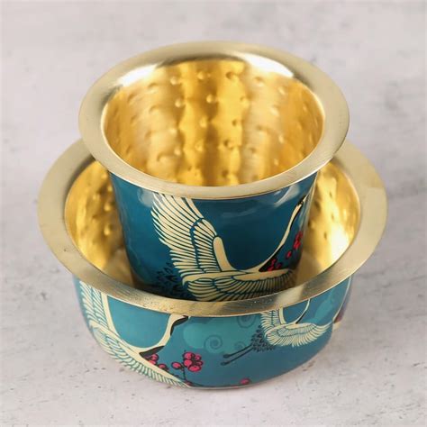 Buy INDIA CIRCUS Legend Of The Cranes Brass Dabara Set from India ...