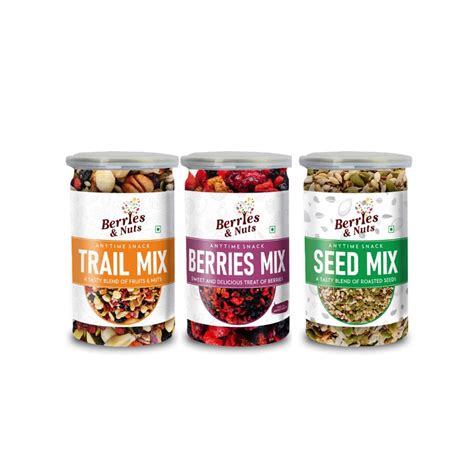 Berries And Nuts Trail Mix, Berries Mix & Seed Mix Combo | Trail Mix ...